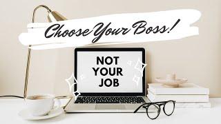 Pick Your Boss, Not Your Job | Coffee with Kim | Kim Kaupe