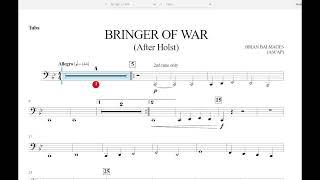 Bringer of War (Brian Balmages) Tuba Play Along