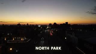 University Avenue from 30th Street at dusk in 4k