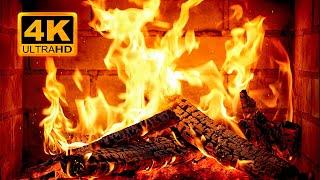  Fireplace 4K UHD! Fireplace with Crackling Fire Sounds. Fireplace Burning for Home