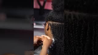 Twists on natural hair, no weave added. Minitwist tutorial. Cute protective style.