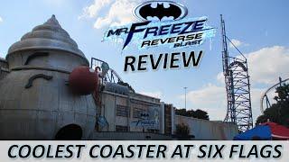 Mr.  Freeze: Reverse Blast Review, Six Flags Over Texas & Six Flags St. Louis Premier Rides Coaster