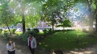 Immersive VR 360 degree clip on campus