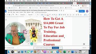 How To Get A $14,000 Grant To Pay For Job Training Professional Development Course