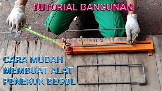 TUTORIAL BANGUNAN//CARA MUDAH MEMBUAT PENEKUK BEGOL