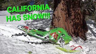 CALIFORNIA Snowmobiling Day 1!