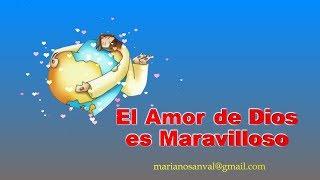 EL AMOR DE DIOS ES MARAVILLOSO (VERSION KARAOKE CON VOZ GUIA) KARAOKE KIDS