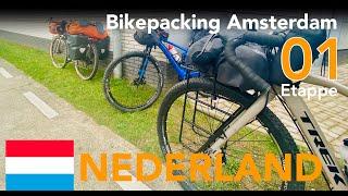 Bikepacking Radreise Amsterdam Teil 1  500km Niederlande Holland Amsterdam Zeeland Cadzand