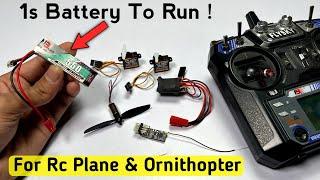 DIY Electronics Setup For Mini Rc plane & Ornithopter #rcplane #ornithopter