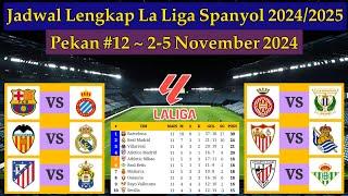 Jadwal Liga Spanyol Pekan ke 12 - Barcelona vs Espanyol - La Liga 2024/2025