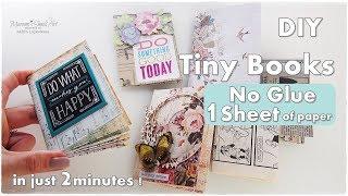 Tiny Journal Fold Book DIY  Maremi's Small Art 