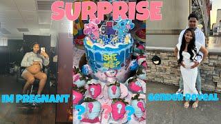 SURPRISE!! IM PREGNANT W BABY #2 | MY GENDER REVEAL