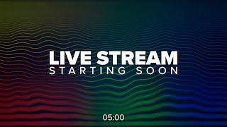 Live Stream Starting Soon Overlay - NOW WITH RGB -  5 min