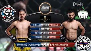 Bashir Ahmad vs Tanaphong Khunhankaew, ONE FC  Roar of Tigers - Malaysia