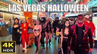 Fremont Street Las Vegas Halloween Night People Watching