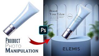 Product Manipulation in Photoshop |Detailed Video Tutorial | Cosmetics Product Advertising Design