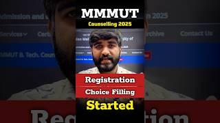 MMMUT Counselling 2025: Registration & Choice filling Started|Aktu counselling 2025 for btech #mmmut