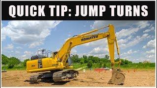 How to do an Excavator Jump Turn | Quick Tips // Excavator Training