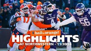 Illini Football | Highlights at Northwestern 11/30/24