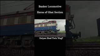 Twin Kalyan Wag7 Banker Locomotive #shorts #trendingshorts #kalyanwag7 #bankerlocomotive #wag7