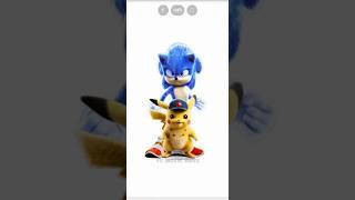 Sonic + Pikachu +All Combination#@Edit#@️#@Shorts#@Youtubeshorts