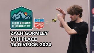 Zach Gormley — 1A Final — 6th Place — Rocky Mountain Regionals 2024 Yo Yo Contest