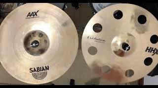 Sabian AAX X-Plosion Crash 18” vs HHX Evolution O-Zone Crash 18” - Cymbal Comparision