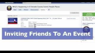 FaceBook: How To Invite People To FaceBook Pages and Events