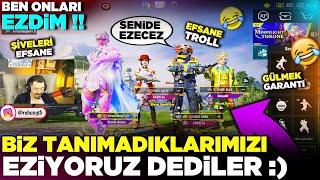 BİZ TANIMADIKLARIMIZI EZİYORUZ DİYEN TAKIM  - YANLIŞ KAYAYA TOSLADI - RASTGELE TAKIM TROLL