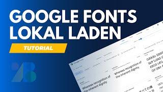 WordPress Google Fonts lokal einbinden in wenigen Minuten - DSGVO / Ladezeiten - Plugin Tutorial