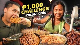 CEBUANO ₱1,000 Street Food Challenge sa COLON! Saan Aabot ang ISANG LIBO mo sa Cebu?