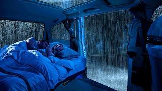 Deep Sleep Ambience: Cozy Car In Rainy Night with Sounds Rain & Thunder To Relax, Beat Insomnia