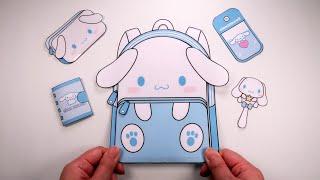 [ Paper Diy ] School Bag 산리오 시나모롤 Cinnamoroll Blind Bag ASMR