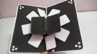 how to make popup card for scrapbook /cards for scrapbook /diy popup card