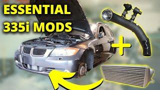 2 ESSENTIAL FIRST MODS for MY 335i WAGON! (Charge Pipe + Intercooler DIY)