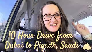 10 Hour Drive from Dubai to Riyadh. Road Trip from UAE to Saudi Arabia. // Hummus with Habibti