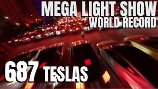 $35 MILLION - MEGA TESLA LIGHT SHOW || 687 TESLA FINLAND