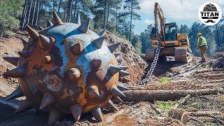 Extreme Dangerous Monster Stump Removal Excavator | Amazing Fastest Wood Chipper Machines #2