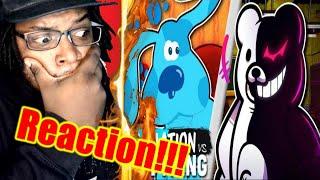 Blue vs Monokuma - Rap Battle! Eddie's Rap Channel / DB Reaction