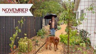 Rainy Day ️ November Back Garden Tour with Jason (and Monty)! We Are About To Get A Lot Of Rain!