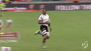 Jasa Veremalua scores a stunning try for Fiji in London Cup final!