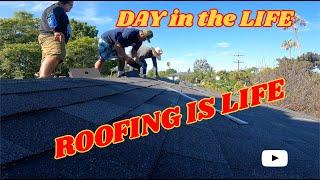 POV DAY in the LIFE of a ROOFER!! FRIDAY PAYDAY getting it done!!