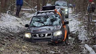 X-Trail на бездорожье. Выезд с клубом 4х4 Сазонова. Маршрут от г. Покров до места падения Гагарина.