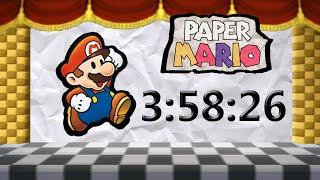 Paper Mario 64 - Glitchless Speedrun in 3:58:26 [Former WR] [Commentated]