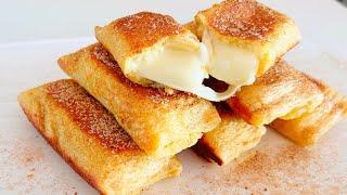 2-ingredient appetizer recipe | 1 piece of bread 3 minutes, quick and delicious. Simple breakfast