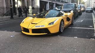 £4 Million Yellow Ferrari LaFerrari Aperta Hypercar On The Streets Of Central London | Car Spotter