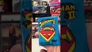 Ripping a pack of 1982 Topps Superman II - Kneel Before Zod #topps #superman #nonsportscards