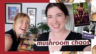 A chaotic reading vlog about mushrooms  | Drinking By My Shelf