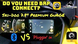 Do you NEED BRP Connect for the 7.8" Premium Gauge? | Bluetooth vs Pluggin' in | BRP GO! Walkthrough