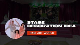 Stage decoration / eid Milad un nabi decoration ideas / balloon decoration / Rabi art world